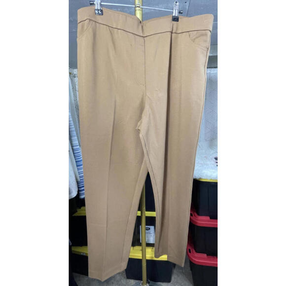 Susan Graver Pants - NWOT Graver By Susan Graver Women's Brown Pull On Pants Size 2X